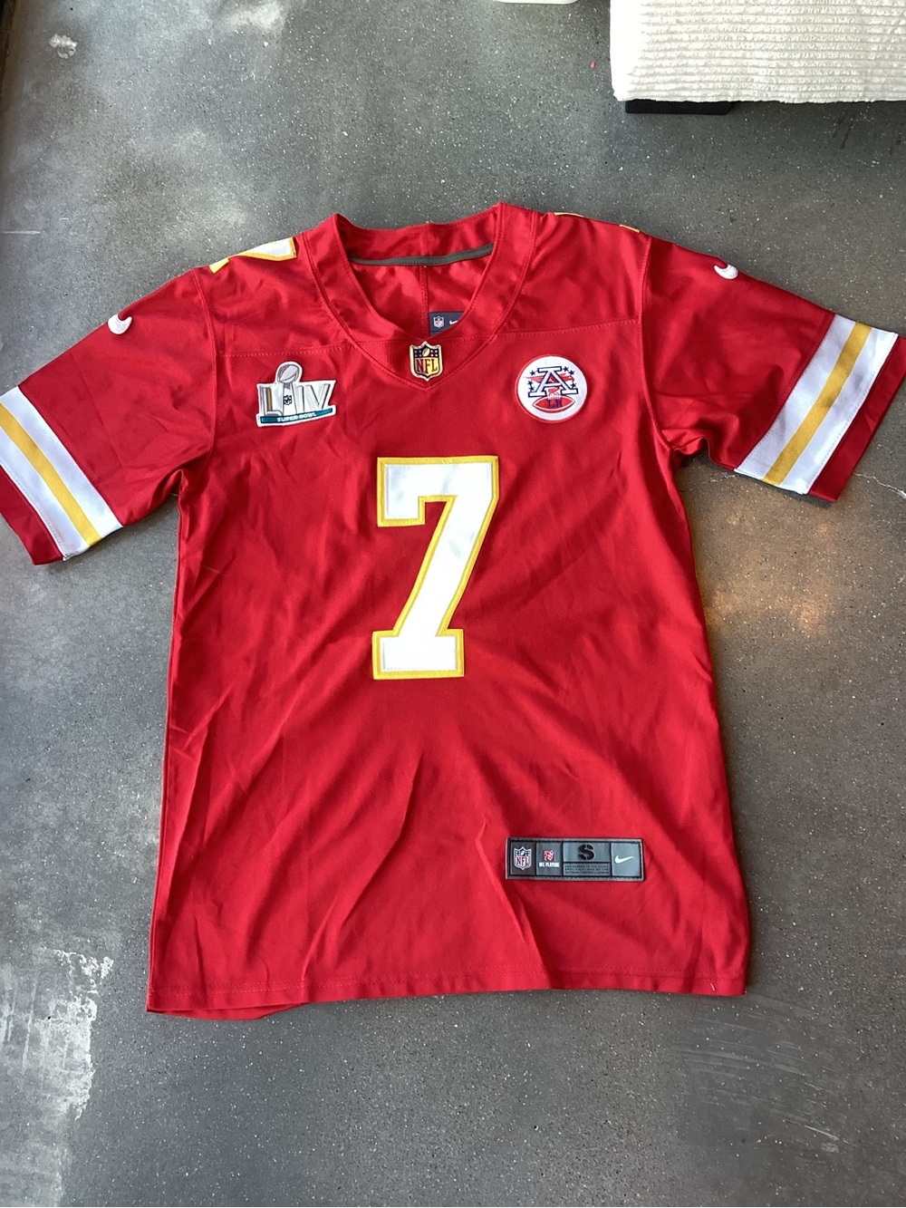 Nike Men's Kansas City Chiefs Red #7 Short-Sleeve Jersey